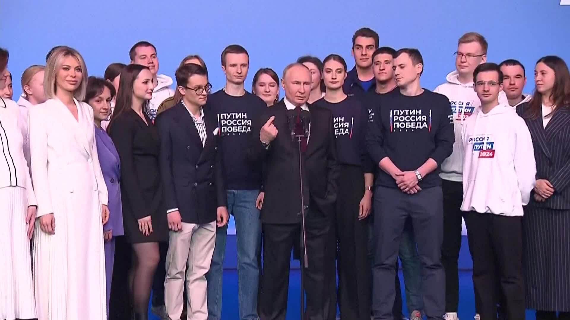 Ông Putin cảm ơn dân Nga trong phát biểu chiến thắng