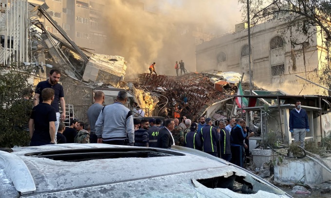 Israel bị tố tập kích tòa lãnh sự Iran ở Syria khiến 7 người chết